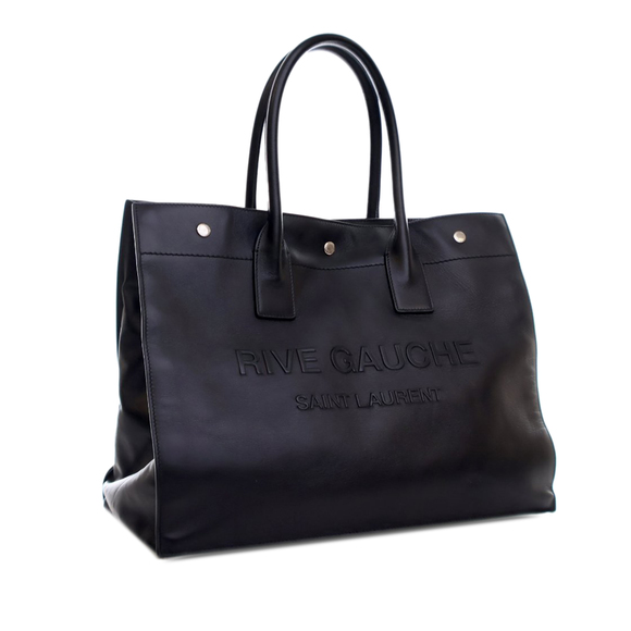 Pre-Loved Saint Laurent Small Smooth Calfskin Rive Gauche Tote - Picture 2 of 12